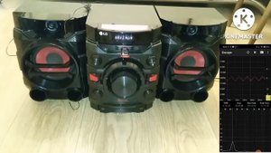 музыкальный центр LG MINI HI-FI SYSTEM CM4360 X BOOM BASS TEST 1 (CHANGES HZ MAX PEAK) VOL 10