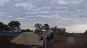 14. Разметка септика, канализационного трубопровода. Вечер. Часть 3