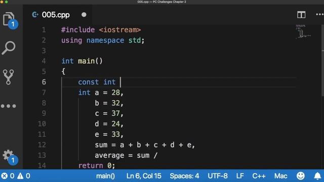 Programming Challenge #5 - Chapter 2 - Tony Gaddis - Starting Out With C++