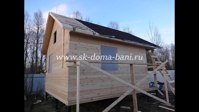 Каркасный одноэтажный дачный дом на свайном фундаменте под ключ смотреть онлайн