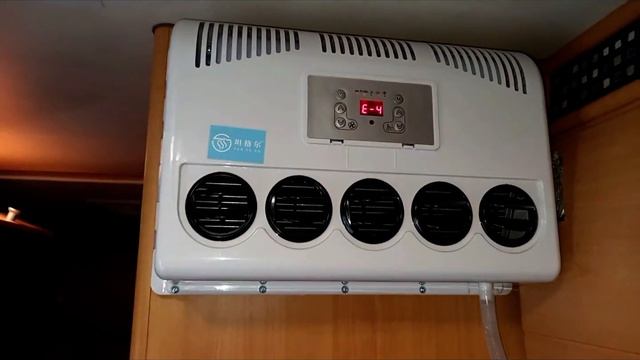 Air conditioner 12V for RV - camper test (turn on captions for English) смотреть онлайн