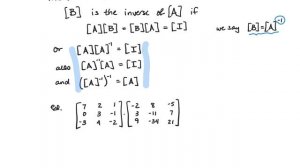 6c: Matrix Inverse and Transpose