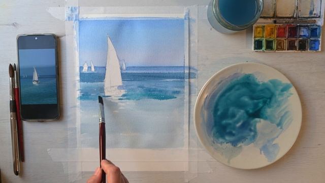 My Favorite Watercolor Technique #01 Lines and Gradients смотреть онлайн