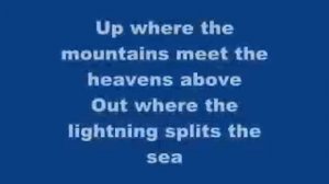 shrek 2 I need a hero with lyrics on the screen