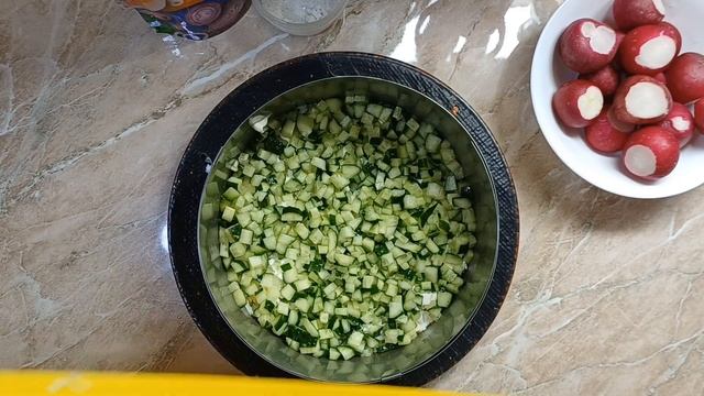 САЛАТ на Каждый день! Как же это вкусно! Восхитительный Салат с Редиской И Огурцами Легкий и Свежий