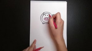 Как очень легко нарисовать СВИНКУ pig song