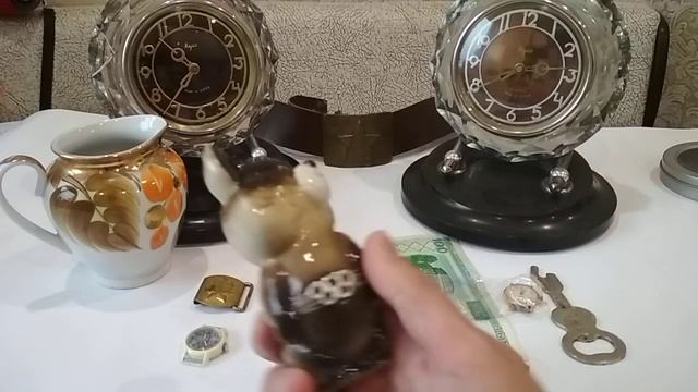 Олимпийский мишка, молочник, ремень, часы...