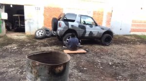 Сезонная замена шин с дисками на RAV4 SXA10 (winter wheels on rav4)