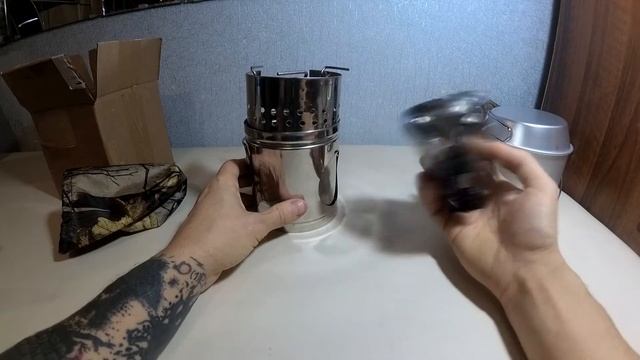 Костер на коленках. Турбо-печка PS600Т. Она же щепотница смотреть онлайн