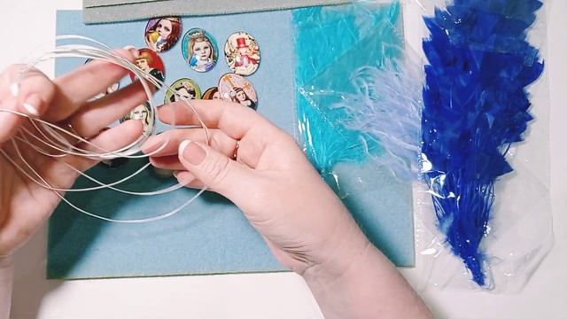 Покупка красоты с Алиэкспресс. Теперь и они у меня есть! Кабошоны и перья!