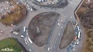 Открытое движение по обновлённому кольцу на Московском шоссе и Авроре в городе Самара.