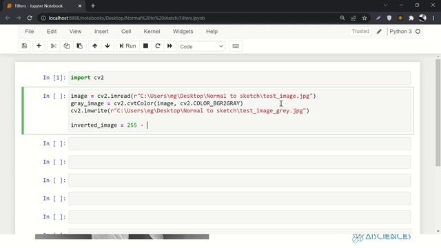 Apply Filters On Image Using Python | Sketch, Blur ,Gray | 7 Line Code | Python