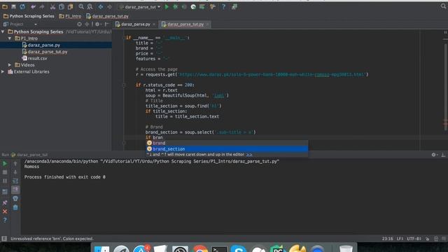 E-commerce Product Data Extraction with Python (Urdu/Hindi)