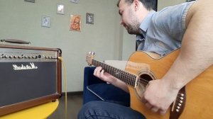 Ария - "Кровь за кровь". Соло на акустической гитаре