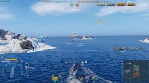 Японский эсминец Umikaze.Морской бой-1.Игра World Of Warships