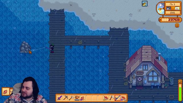 Починили автобус и пошли в Пещеру Черепа в Stardew Valley с модами в коопе - #021
