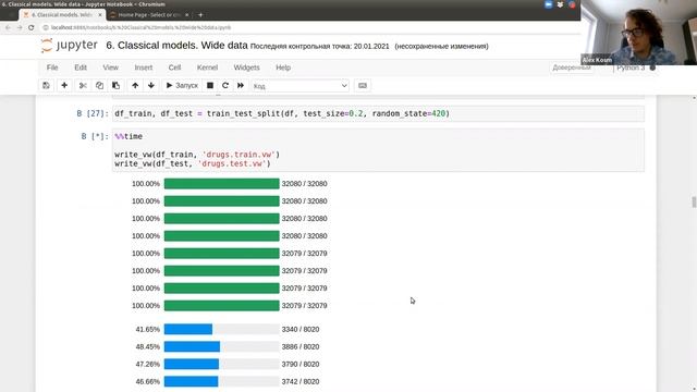 Машинное обучение для больших данных, семинар 6, группа 171 –Wide data. VW and Catboost смотреть онлайн