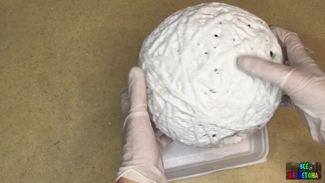 СНЕГОВИК СВОИМИ РУКАМИ / LARGE CEMENT SNOWMAN -DIY