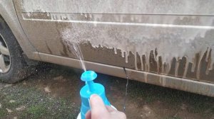 Мойка, пеногенератор из пульверизатора и автомобильного компрессора.