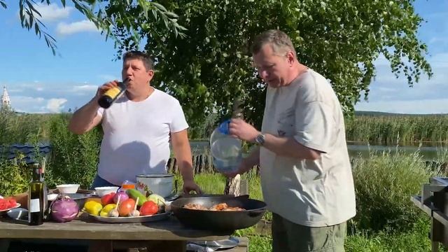 Свинина в мадейре. Вкусный рецепт. Готовим на улице. смотреть онлайн