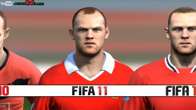 Wayne Rooney from FIFA 04 to 13 | HD 1080p