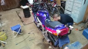 Установка дуг на мотоцикл Kawasaki ZZR600 (ZZR400)