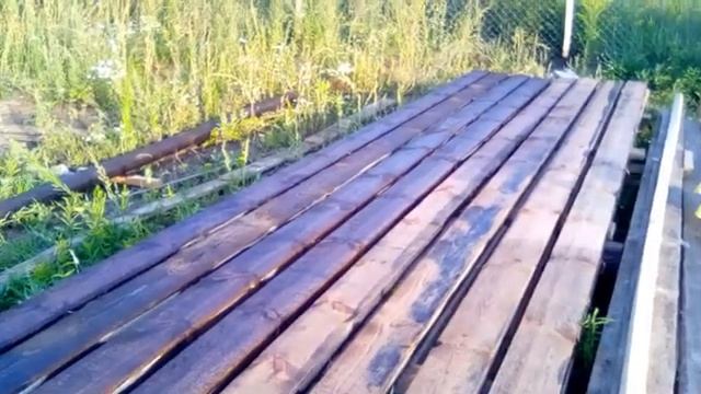 Строю свой дом! (Часть 8) Обработка древесины ОТРАБОТКОЙ! Нижняя обвязка - подготовка материалов! смотреть онлайн