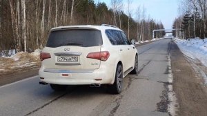 infiniti qx80 тюнинг выхлоп (tuning exhaust)