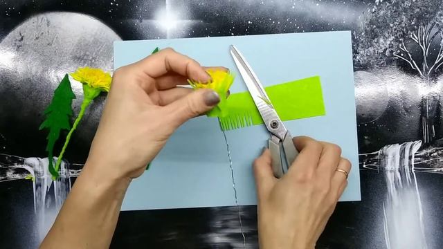 Кульбаба з фетру