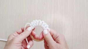 МК по по новогодней игрушке "Снежинка" в технике макраме