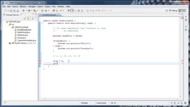 Java Programming: 6 - Conditionals смотреть онлайн