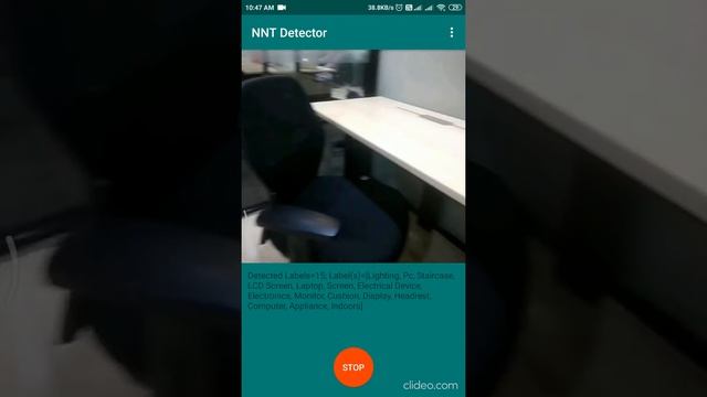 Real Time Tag Detection for Live Video Using AWS Through Android App