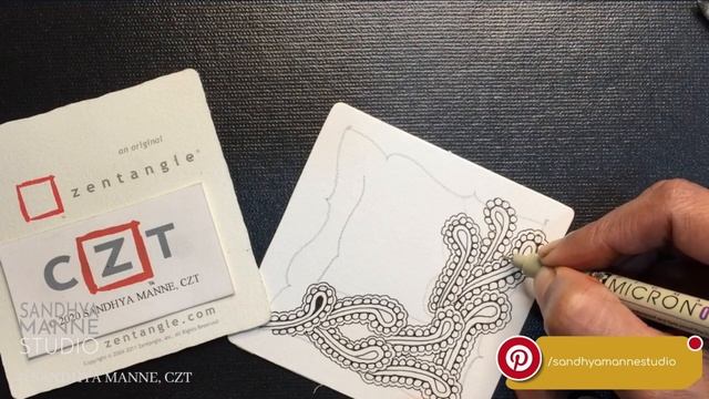 A Zentangle® Mini Project, tangle along to create focus tangle PAIZEL смотреть онлайн