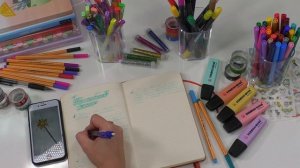 Как заполнить блокнот красиво | Оформление разворота