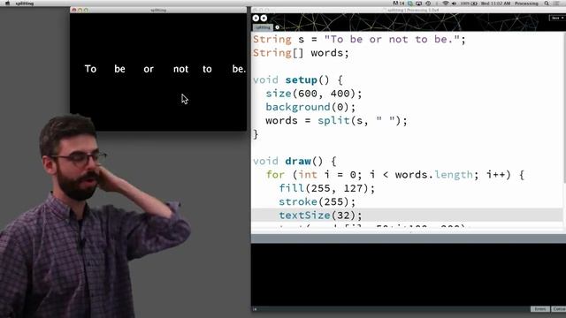 13.3: loadStrings() - Processing Tutorial смотреть онлайн