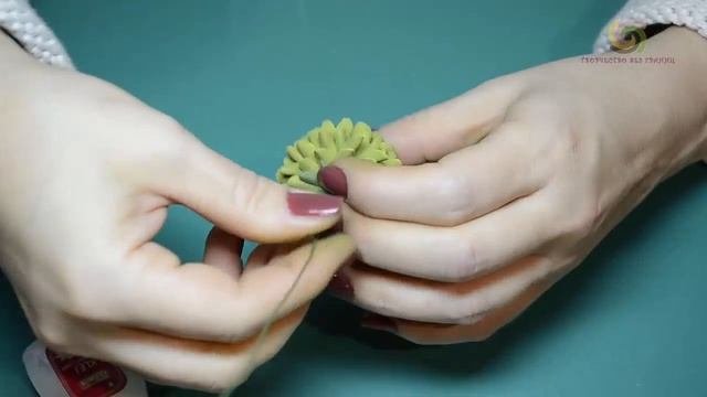 МК Кустовая хризантема из фоамирана/Как сделать хризантему /Мастер-класс Часть 2