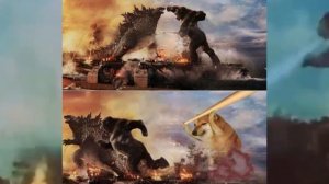 Годзилла и Конг против Чимса мем. Откуда мем с Годзилой и Конгом