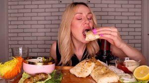 MUKBANG | Домашняя шаурма, картофель, купаты, закуски | Shawarma, Rolls | не ASMR