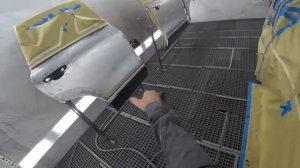 Туарег, нанесение грунта м+м для покраски под прибор.