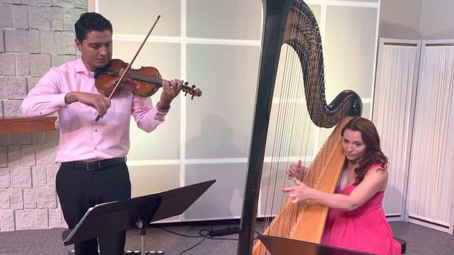 What a Wonderful World (violin and harp cover) смотреть онлайн