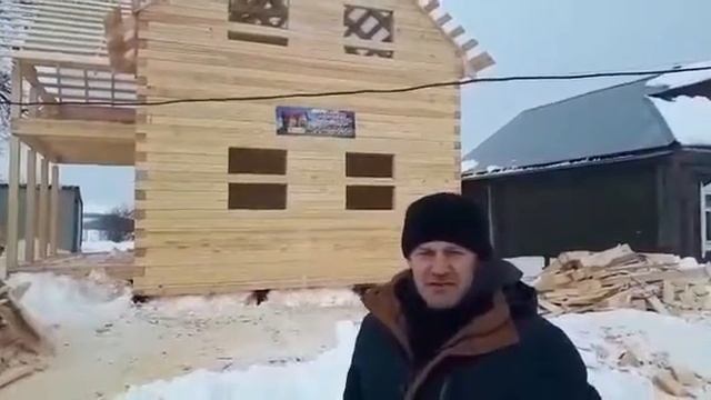 Отзыв о деревянном доме под усадку из Костромы - ЭкоХат смотреть онлайн