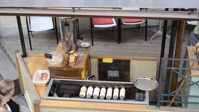 Прага. Трдельник или трдло. Вкусности. Лакомство. Prague. Trdelnik or trdlo. Goodies. Treat.