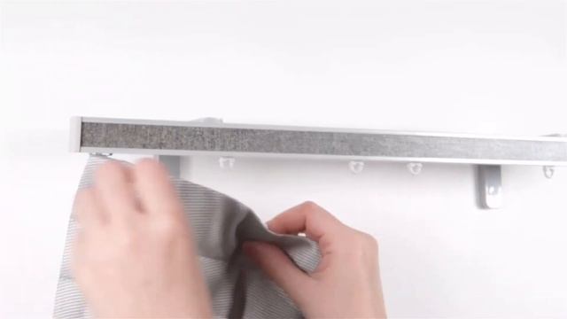 Навеска штор с крючками для шторной ленты на профиль hameleon