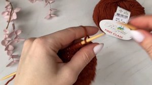 Узор из лицевых и изнаночных