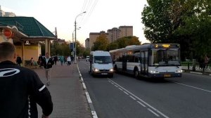 Автобус ЛиАЗ-5292.60 АХ 771 50 остановка Горсовет (Дмитров) 23.09.2020