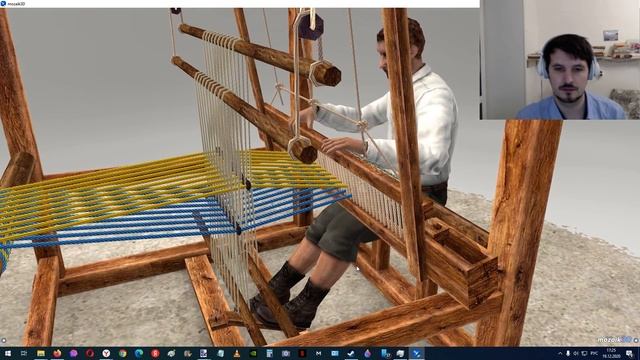 Как устроены первая прядильная машина и ткацкий станок ? Mozaik Education 3D