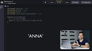Решаем задачи с собеседований по JS. Палиндром