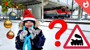Интересные служебные поезда зимой и расчистка стрелок /Новогодние загадки и подарки
