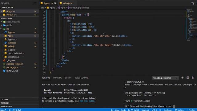 React Js Crud Application in hindi.#react #reactjs #crud смотреть онлайн