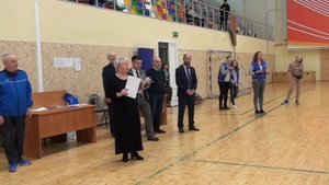 Награждение  V отралевой турнир по волейболу на Кубок Профавиа